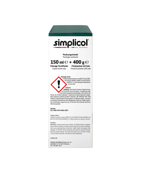 bester-kauf.ch Simplicol Intensiv Textilfarbe Wald-Grün Simplicol   Textilfarbe