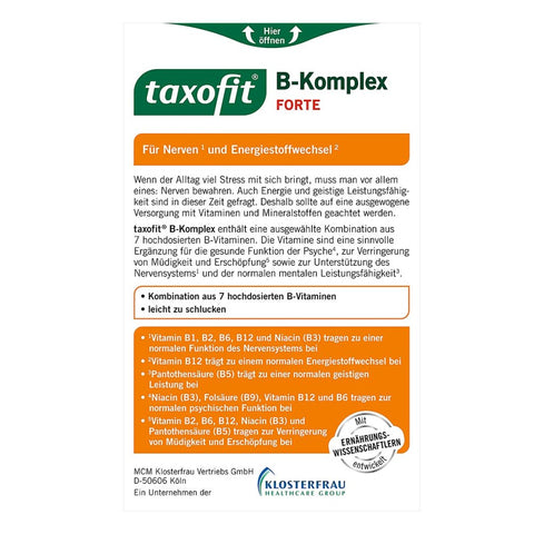 bester-kauf.ch Taxofit B-Komplex Forte Folsäure Mini-Tabletten Taxofit   Nahrungsergänzung