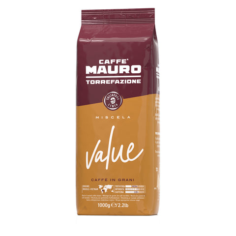 bester-kauf.ch Caffè Mauro Value Espresso 10/90 – 1kg Bohnen | Kräftiger Espresso mit Robusta und Arabica Caffè Mauro   Kaffeebohnen