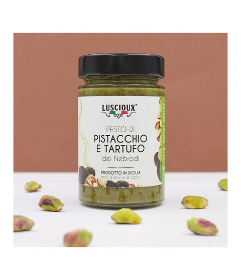 bester-kauf.ch Pistazien- und Nebrodi-Trüffel-Pesto 190g-Glas Luscioux   Saucen