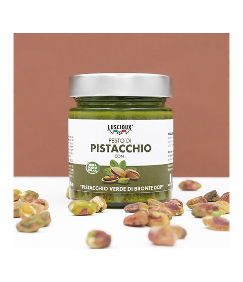 bester-kauf.ch Pistazienpesto mit „Grüner Pistazie von Bronte DOP“ Luscioux   Saucen