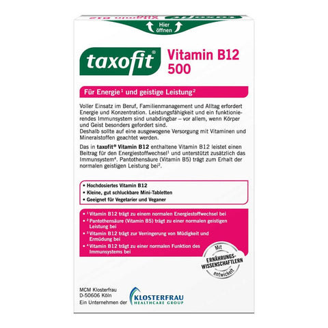 bester-kauf.ch Taxofit Vitamin B12 450 µg Minitabletten Taxofit   Nahrungsergänzung